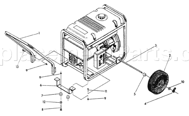 Page C Diagram and Parts List for 9782-2  Briggs and Stratton Generator